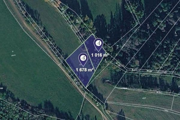 Prodej pozemku 2.021 m², Divišov Prodej pozemku 2.021 m², Divišov