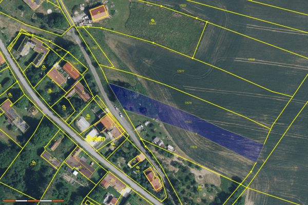 Prodej pozemku 1.900 m², Samšina Prodej pozemku 1.900 m², Samšina