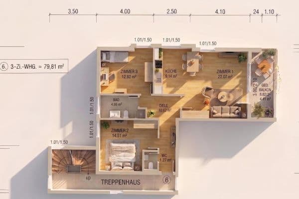 Prodej bytu 3+1 80 m², Lutherstraße 9c, Großröhrsdorf Prodej bytu 3+1 80 m², Lutherstraße 9c, Großröhrsdorf
