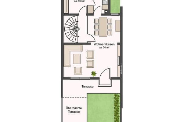 Prodej domu 127 m², pozemek 261 m², Grasbrunn, Bavorsko Prodej domu 127 m², pozemek 261 m², Grasbrunn, Bavorsko