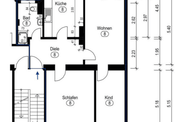 Prodej bytu 3+1 76 m², Düsseldorf Prodej bytu 3+1 76 m², Düsseldorf