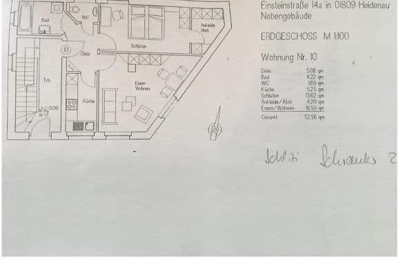 Pronájem bytu 2+kk 53 m², Einsteinstr 15, Heidenau Pronájem bytu 2+kk 53 m², Einsteinstr 15, Heidenau