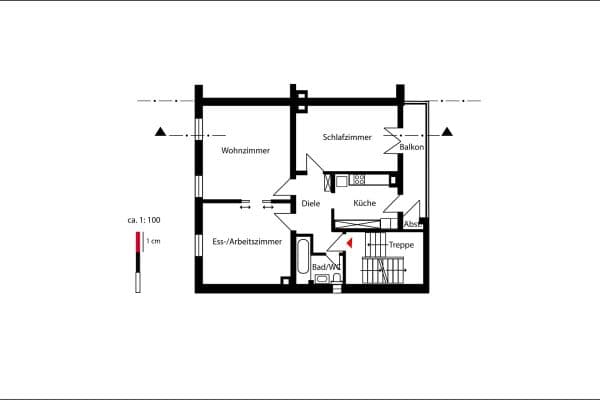 Prodej bytu 3+1 73 m², Stuttgart Prodej bytu 3+1 73 m², Stuttgart