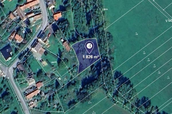 Prodej pozemku 2.282 m², Smidary Prodej pozemku 2.282 m², Smidary