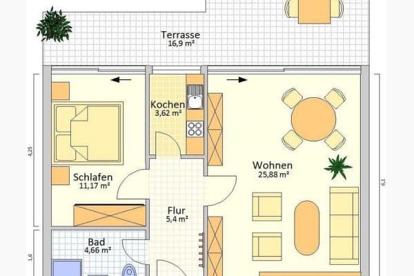 Prodej bytu 2+1 56 m², Bad Vilbel Prodej bytu 2+1 56 m², Bad Vilbel