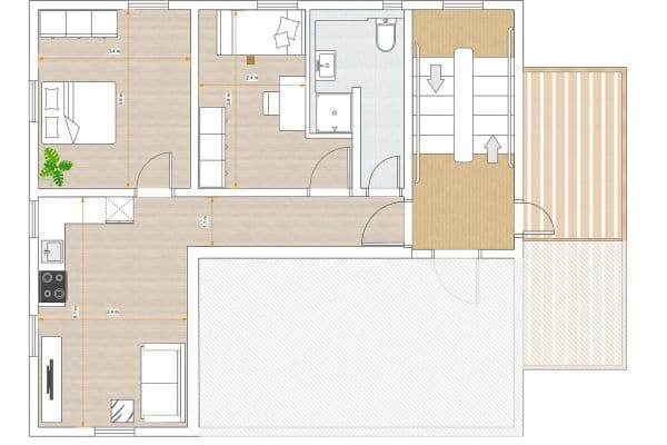 Pronájem bytu 3+1 57 m², Keplerstraße 12, Tübingen Pronájem bytu 3+1 57 m², Keplerstraße 12, Tübingen