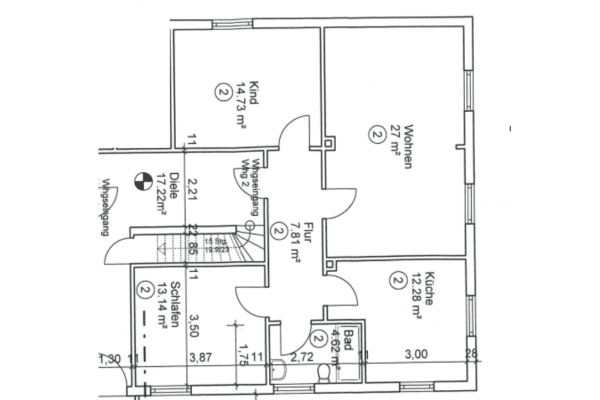 Pronájem bytu 3+1 80 m², Langenfeldweg 2, Schiffdorf Pronájem bytu 3+1 80 m², Langenfeldweg 2, Schiffdorf