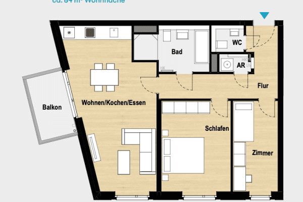 Pronájem bytu 3+1 84 m², Billhorner Kanalstraße 56, Hamburg, Hamburg Pronájem bytu 3+1 84 m², Billhorner Kanalstraße 56, Hamburg, Hamburg