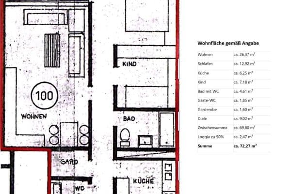 Prodej bytu 3+1 72 m², Liederbach Prodej bytu 3+1 72 m², Liederbach