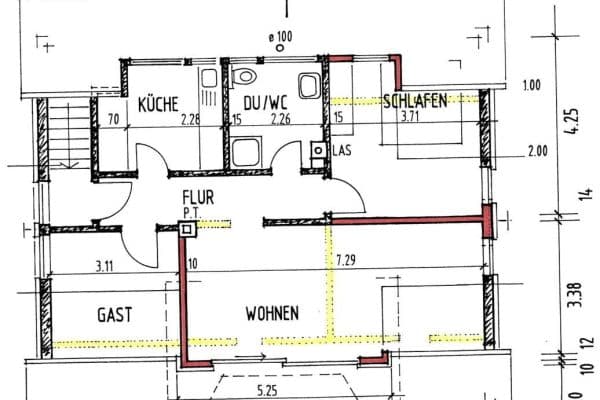 Pronájem bytu 3+1 64 m², Backnang Pronájem bytu 3+1 64 m², Backnang