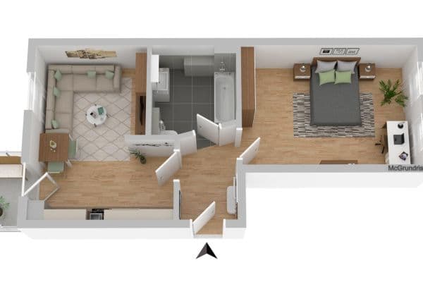 Pronájem bytu 2+1 44 m², Am Meilenstein 7, Leipzig, Sasko Pronájem bytu 2+1 44 m², Am Meilenstein 7, Leipzig, Sasko