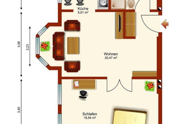 Prodej bytu 2+1 50 m², Gerhart- Hauptmann- Str. 20, Magdeburg, Sasko-Anhaltsko Prodej bytu 2+1 50 m², Gerhart- Hauptmann- Str. 20, Magdeburg, Sasko-Anhaltsko
