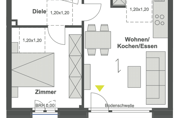 Pronájem bytu 2+1 56 m², Ankerweg 2, Berlin, Berlín Pronájem bytu 2+1 56 m², Ankerweg 2, Berlin, Berlín