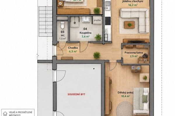 Prodej bytu 3+kk 68 m², Arbesova, Ostrava Prodej bytu 3+kk 68 m², Arbesova, Ostrava