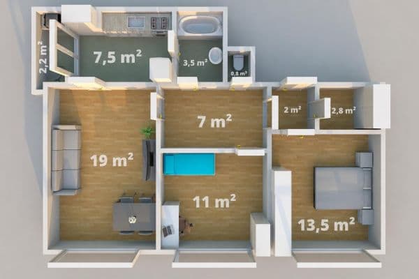 Prodej bytu 3+1 69 m², Nejedlého, Brno Prodej bytu 3+1 69 m², Nejedlého, Brno
