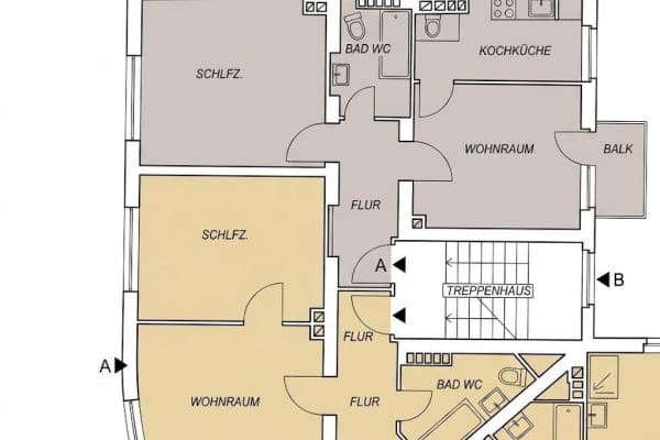 Pronájem bytu 2+1 60 m², Hochstraße 66, Hagen, Severní Porýní-Vestfálsko Pronájem bytu 2+1 60 m², Hochstraße 66, Hagen, Severní Porýní-Vestfálsko