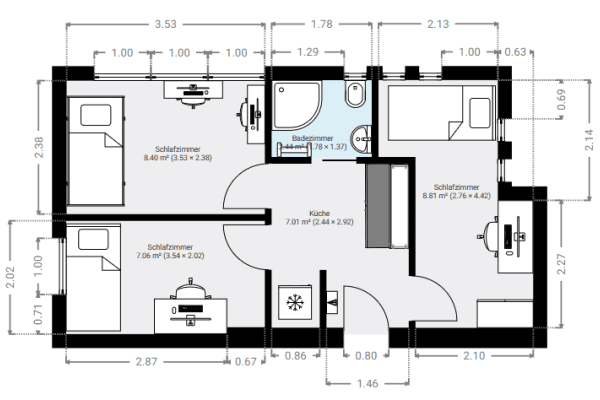 Pronájem bytu 16 m², Peter-Henlein-Straße 78, Nürnberg Pronájem bytu 16 m², Peter-Henlein-Straße 78, Nürnberg