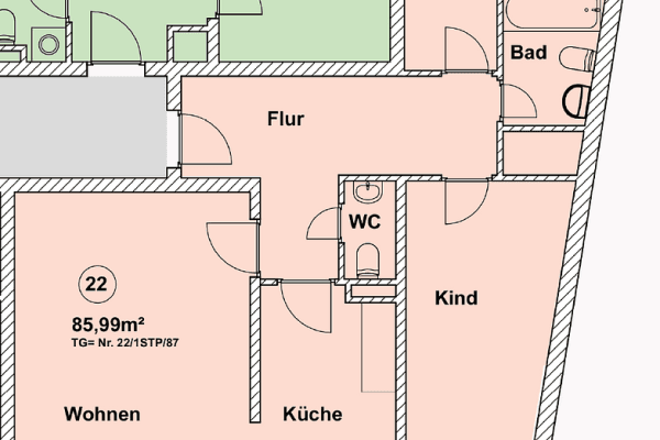 Pronájem bytu 3+1 90 m², Hallesche Allee 13, Karlsruhe, Bádensko-Württembersko Pronájem bytu 3+1 90 m², Hallesche Allee 13, Karlsruhe, Bádensko-Württembersko
