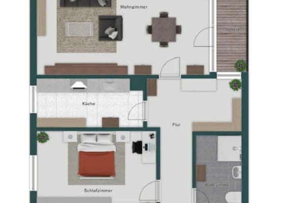 Pronájem bytu 2+kk 69 m², Feldbergstraße 14, Heusenstamm Pronájem bytu 2+kk 69 m², Feldbergstraße 14, Heusenstamm