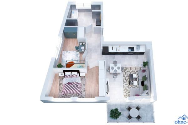 Pronájem bytu 3+1 68 m², Schillerstraße 22b, Dachau, Bavorsko Pronájem bytu 3+1 68 m², Schillerstraße 22b, Dachau, Bavorsko