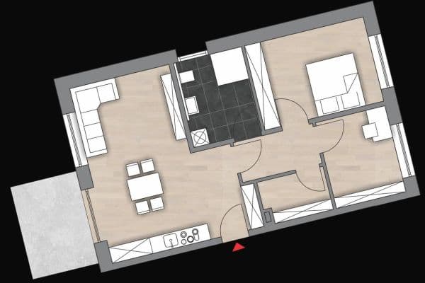 Pronájem bytu 3+1 76 m², Schmidgaden Pronájem bytu 3+1 76 m², Schmidgaden