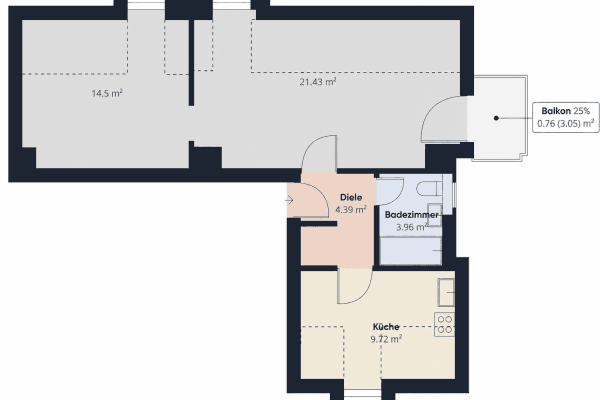 Pronájem bytu 2+1 54 m², Ebersberg, Bavorsko Pronájem bytu 2+1 54 m², Ebersberg, Bavorsko