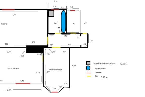Pronájem bytu 2+1 50 m², Biermannstraße 22, Augsburg, Bavorsko Pronájem bytu 2+1 50 m², Biermannstraße 22, Augsburg, Bavorsko