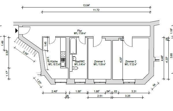 Prodej bytu 2+1 66 m², Chausseestr. 9, Berlin, Berlín Prodej bytu 2+1 66 m², Chausseestr. 9, Berlin, Berlín