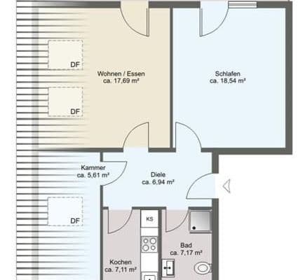 Pronájem bytu 2+kk 71 m², Römerberg Pronájem bytu 2+kk 71 m², Römerberg
