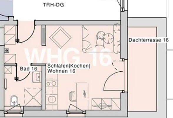 Pronájem bytu 1+1 30 m², Cappeler Str. 34, Marburg, Hessen Pronájem bytu 1+1 30 m², Cappeler Str. 34, Marburg, Hessen