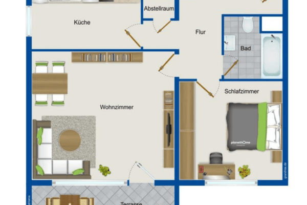 Pronájem bytu 2+1 71 m², Berlinallee 13, Hockenheim Pronájem bytu 2+1 71 m², Berlinallee 13, Hockenheim