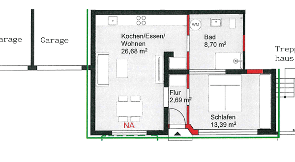 Pronájem bytu 2+1 52 m², bretten rinklingen Pronájem bytu 2+1 52 m², bretten rinklingen