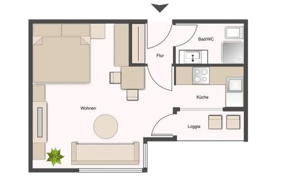 Pronájem bytu 1+1 35 m², Augustenstr. 81, Stuttgart, Bádensko-Württembersko Pronájem bytu 1+1 35 m², Augustenstr. 81, Stuttgart, Bádensko-Württembersko