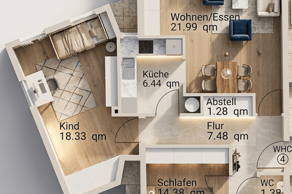 Prodej bytu 3+1 80 m², Steinebergstraße, Ludwigsfelde Prodej bytu 3+1 80 m², Steinebergstraße, Ludwigsfelde