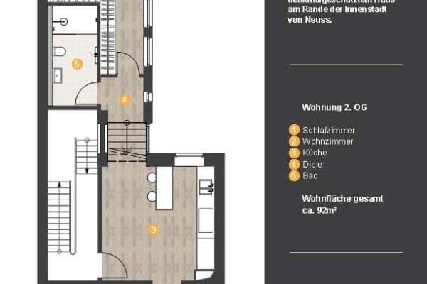 Pronájem bytu 2+1 92 m², Neuss Pronájem bytu 2+1 92 m², Neuss