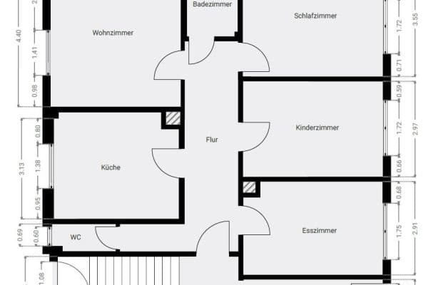 Pronájem bytu 4+1 99 m², Von der Tann Str. 22, Pirmasens Pronájem bytu 4+1 99 m², Von der Tann Str. 22, Pirmasens