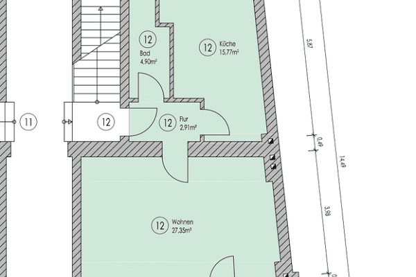 Pronájem bytu 2+1 71 m², Fürstenwalde Pronájem bytu 2+1 71 m², Fürstenwalde