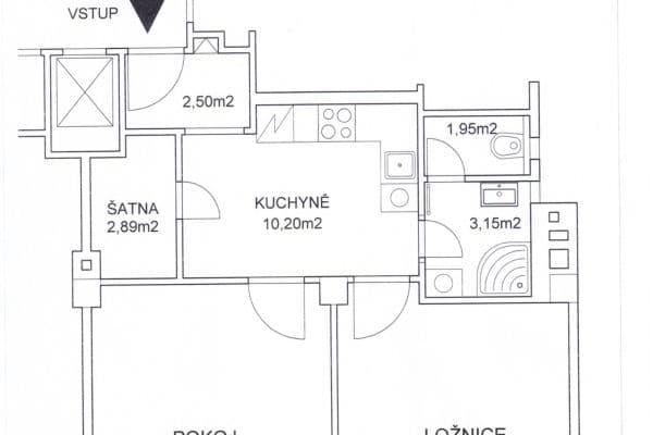 Pronájem bytu 2+kk 52 m², Puškinovo náměstí, Praha Pronájem bytu 2+kk 52 m², Puškinovo náměstí, Praha