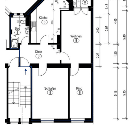 Prodej bytu 3+1 76 m², Düsseldorf Prodej bytu 3+1 76 m², Düsseldorf