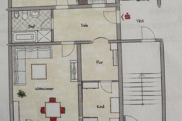 Pronájem bytu 3+1 84 m², Gelsenkirchen Pronájem bytu 3+1 84 m², Gelsenkirchen