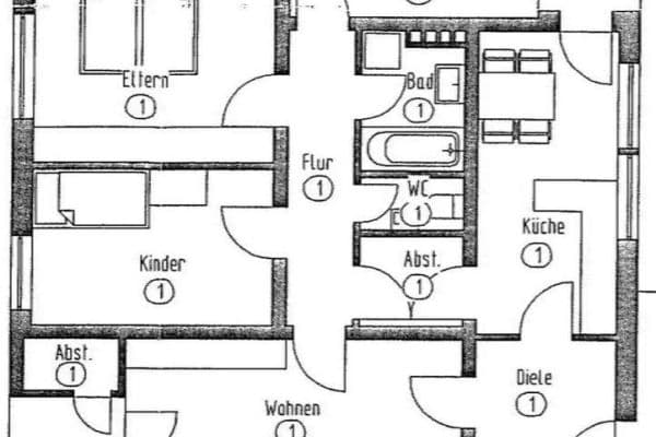Pronájem bytu 4+1 96 m², Am Gehöft 5, Bocholt, Severní Porýní-Vestfálsko Pronájem bytu 4+1 96 m², Am Gehöft 5, Bocholt, Severní Porýní-Vestfálsko