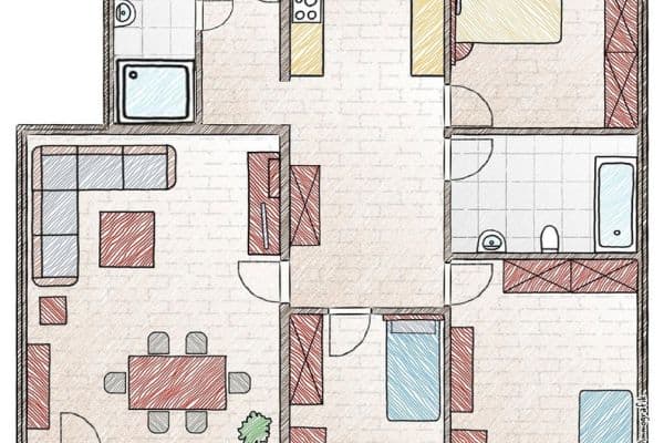 Pronájem bytu 4+1 91 m², Raupelsweg 9, Mainz Pronájem bytu 4+1 91 m², Raupelsweg 9, Mainz