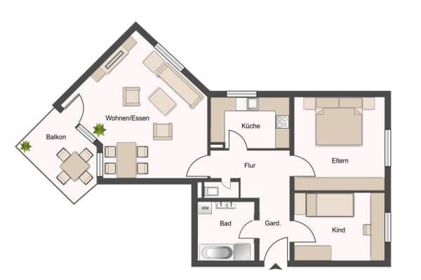 Pronájem bytu 3+1 69 m², Werderstraße 168, Heilbronn Pronájem bytu 3+1 69 m², Werderstraße 168, Heilbronn