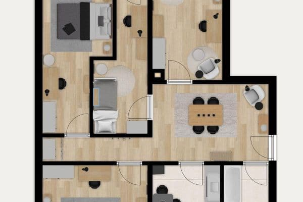 Pronájem bytu 12 m², Eduard-Spranger-Str. 14, München, Bavorsko Pronájem bytu 12 m², Eduard-Spranger-Str. 14, München, Bavorsko