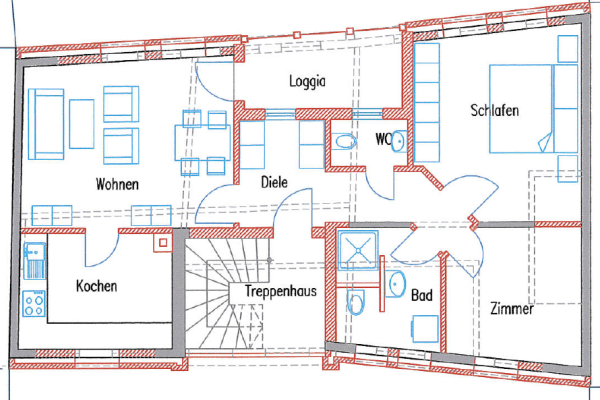 Pronájem bytu 3+1 68 m², Legden Pronájem bytu 3+1 68 m², Legden