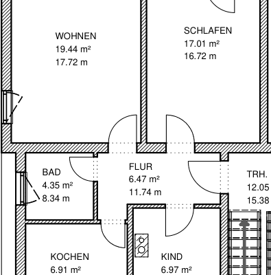 Pronájem bytu 2+kk 59 m², Ober-Wöllstadt Pronájem bytu 2+kk 59 m², Ober-Wöllstadt