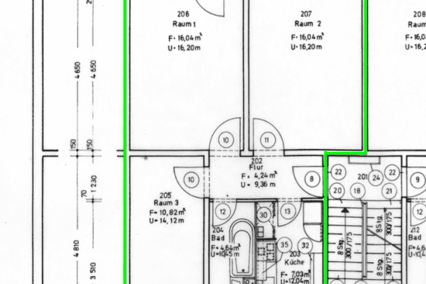 Pronájem bytu 2+1 49 m², Arthur Scheibner Ring 23, Mücheln Pronájem bytu 2+1 49 m², Arthur Scheibner Ring 23, Mücheln