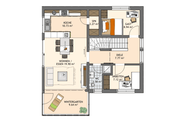 Prodej domu 130 m², pozemek 694 m², Hauptstraße 13b, Börsborn Prodej domu 130 m², pozemek 694 m², Hauptstraße 13b, Börsborn