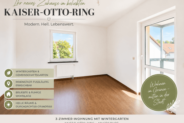 Pronájem bytu 3+1 75 m², Kaiser-Otto-Ring 2, Magdeburg, Sasko-Anhaltsko Pronájem bytu 3+1 75 m², Kaiser-Otto-Ring 2, Magdeburg, Sasko-Anhaltsko