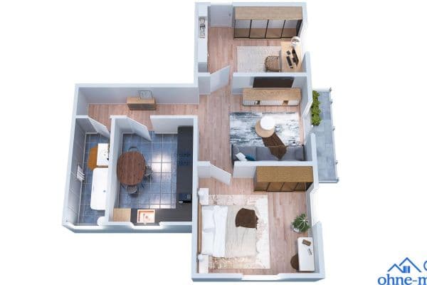 Pronájem bytu 3+1 65 m², Pfalzstraße 00, Bad Kreuznach Pronájem bytu 3+1 65 m², Pfalzstraße 00, Bad Kreuznach